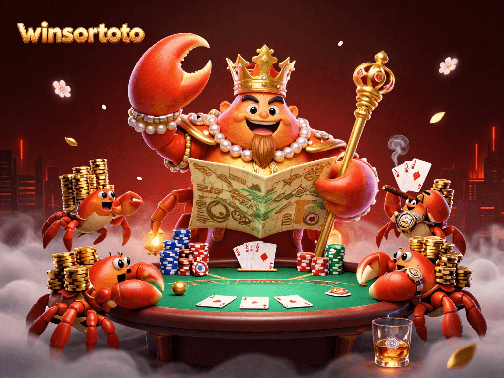 Memenangkan momen berharga dengan winsortoto, krab emas, dan meja poker yang meriah.