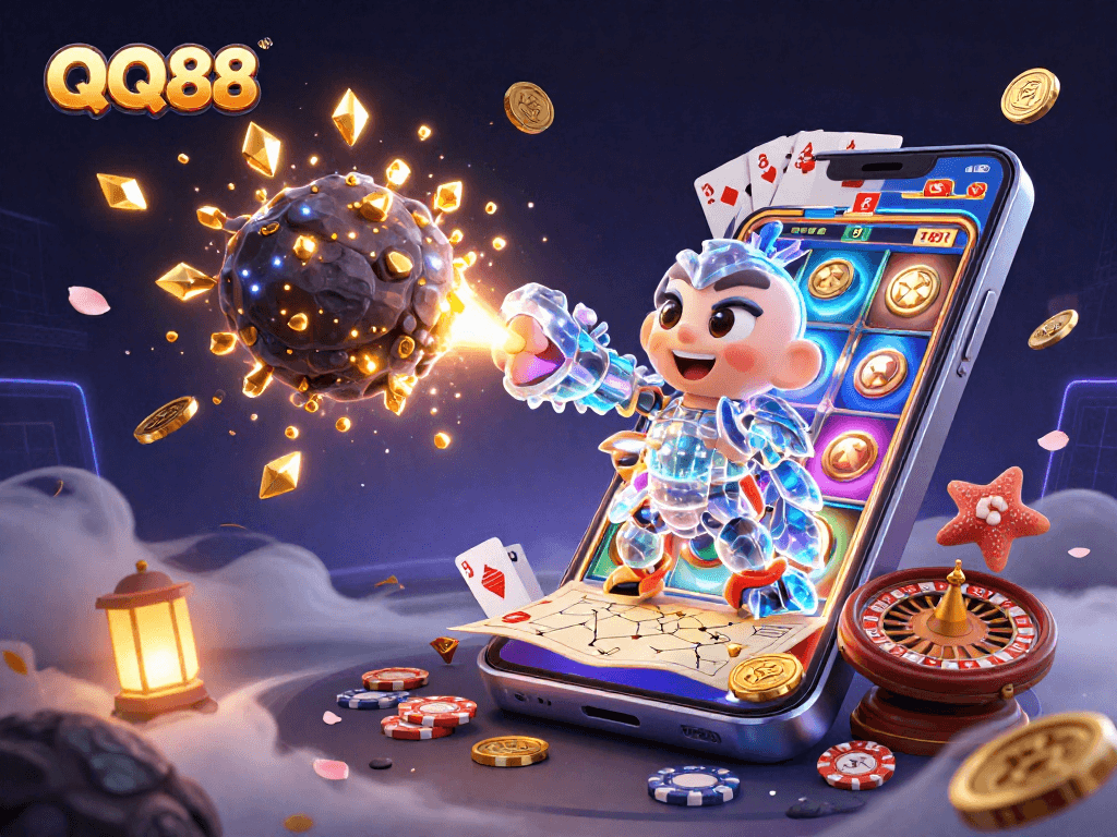 Experience winning strategies with QQ88 as a galactic samurai battles for treasures in a vibrant casino world.