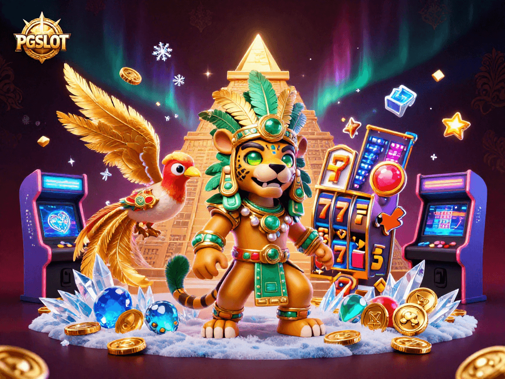 Experience PGSLOT with vibrant jackpots and thrilling gaming action in an ultra-detailed 3D scene
