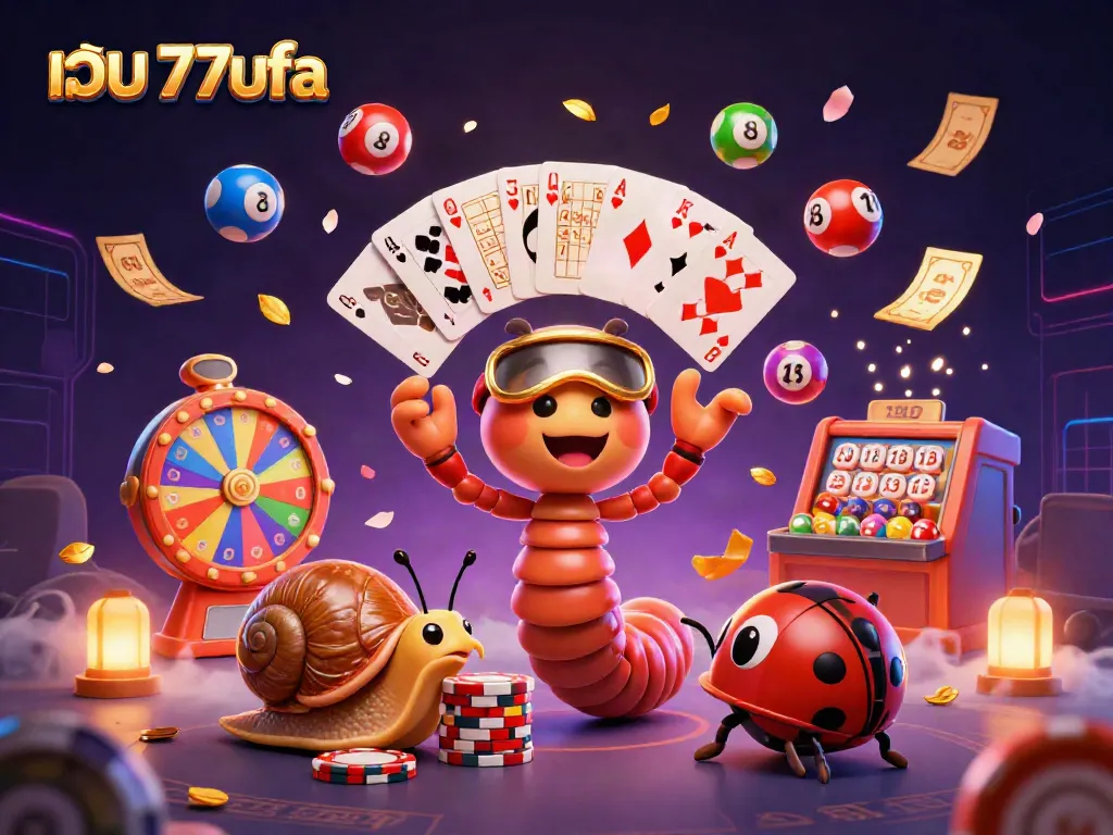 Experience exciting gaming with เว็บ 77ufa's colorful characters and dynamic casino elements.