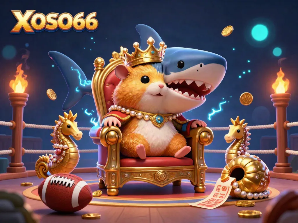 Engage in thrilling sports betting at XOSO66 with our dynamic and vibrant 3D illustration showcasing the unique atmosphere.