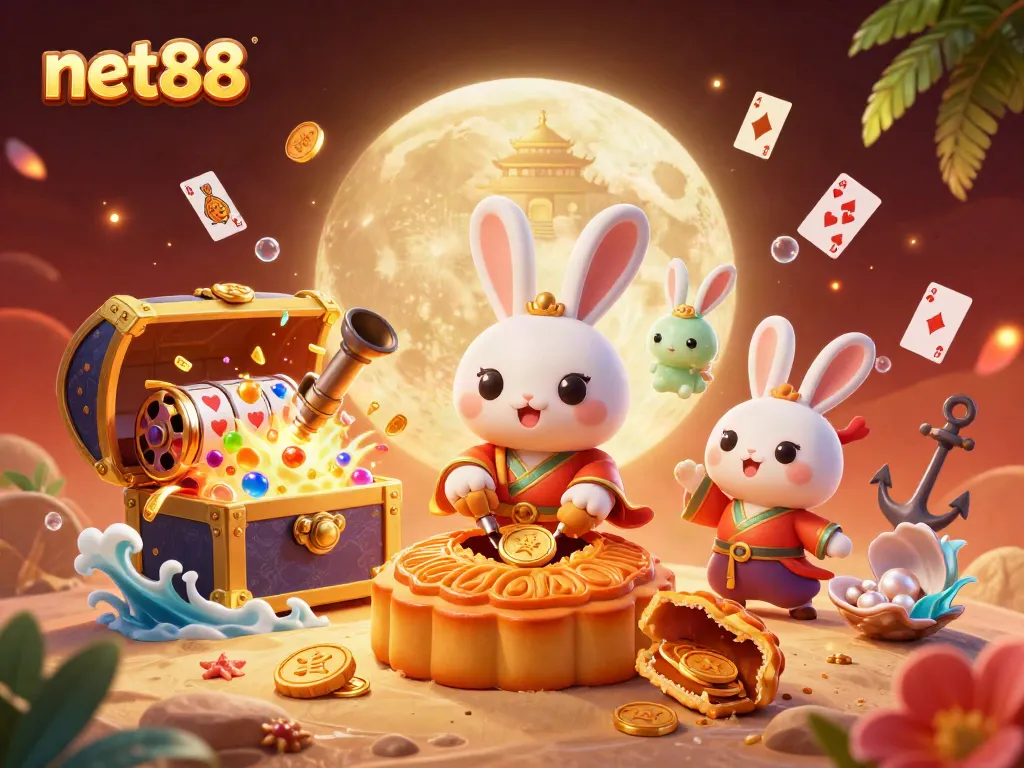 Experience net88 in an exciting scene of luck and fortune with vibrant casino themes.
