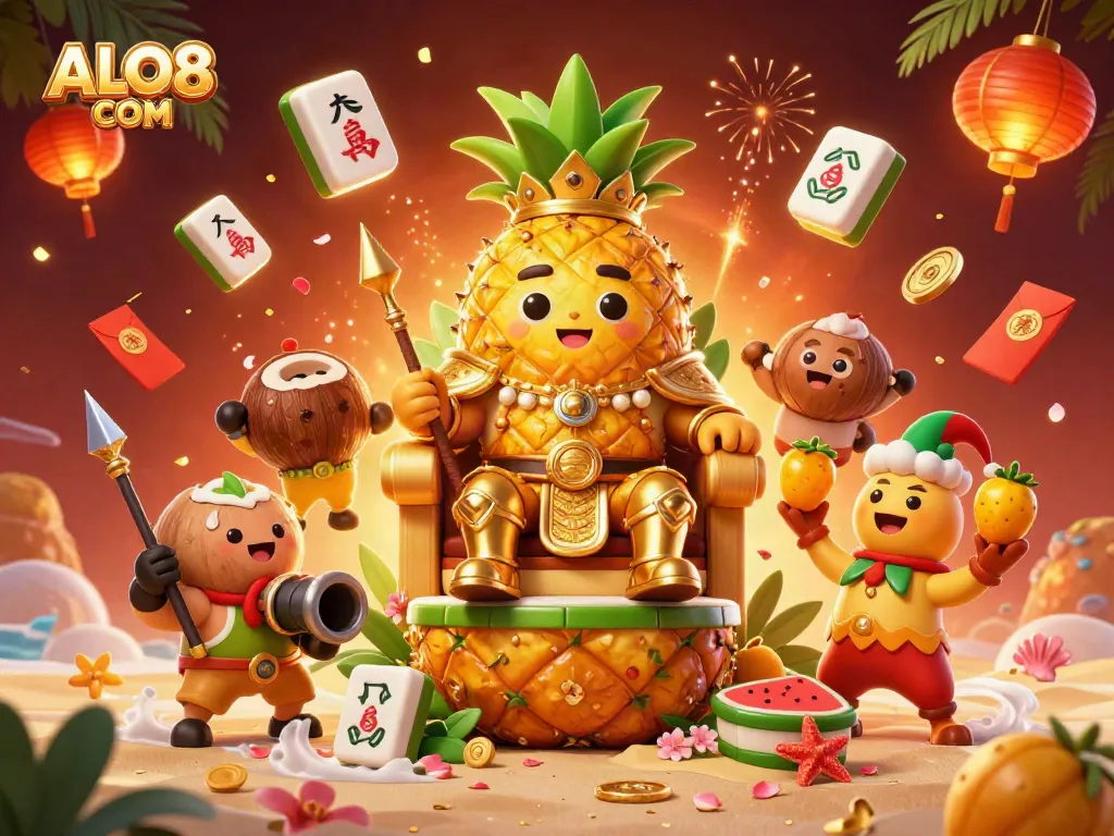 Experience chance and excitement with ALO8 COM in a vibrant casino-themed illustration.