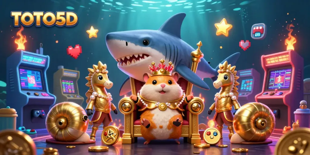 Engage with TOTO5D's lively underwater casino adventure featuring vibrant characters and dynamic game elements.