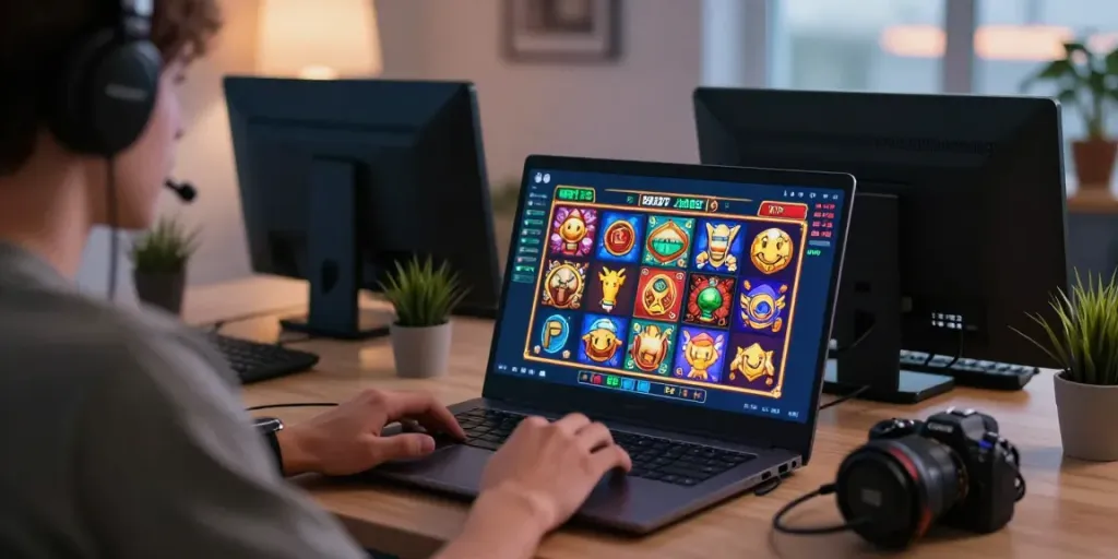 bro138 player enjoying immersive online slot gaming experience with vibrant graphics and live statistics