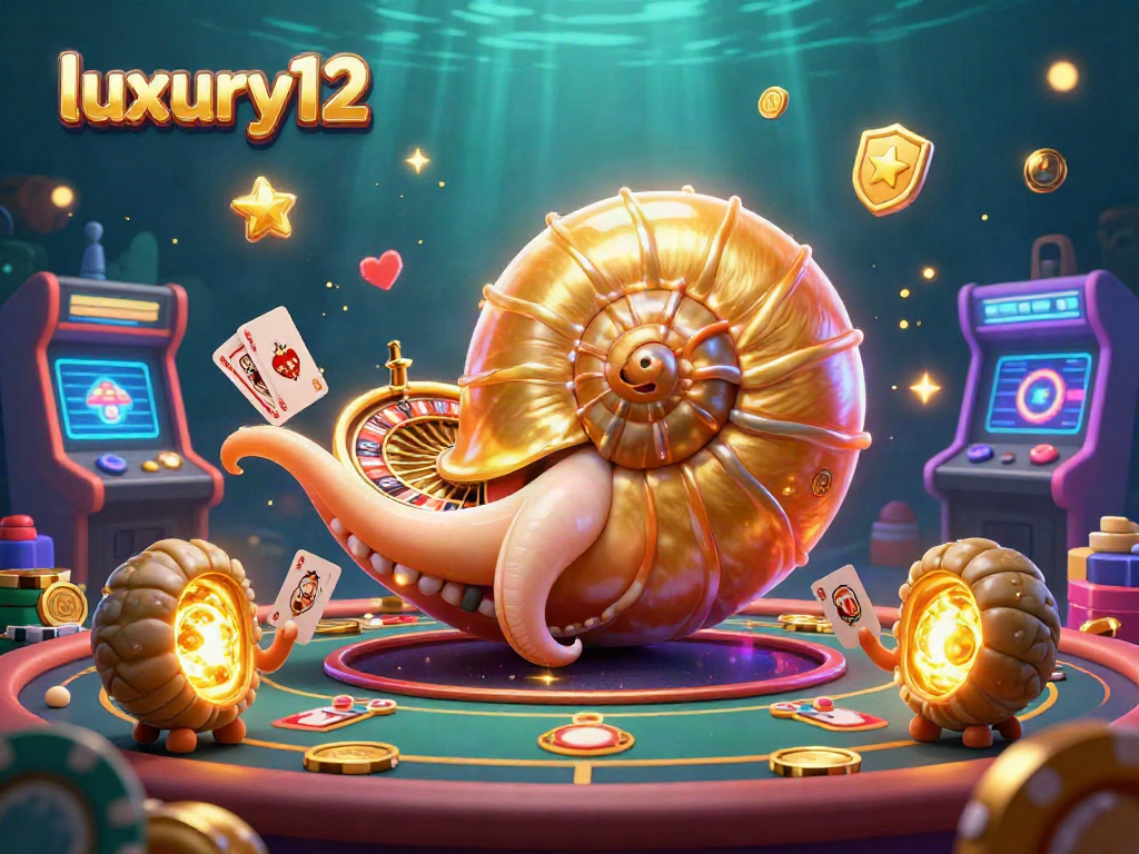Spin the luxurious roulette wheel with luxury12 in this vibrant 3D casino illustration showcasing poker cards and coins.