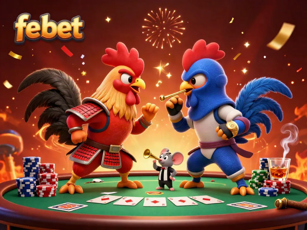 Experience intense battles with fe bet as roosters clash at a dramatic poker showdown.