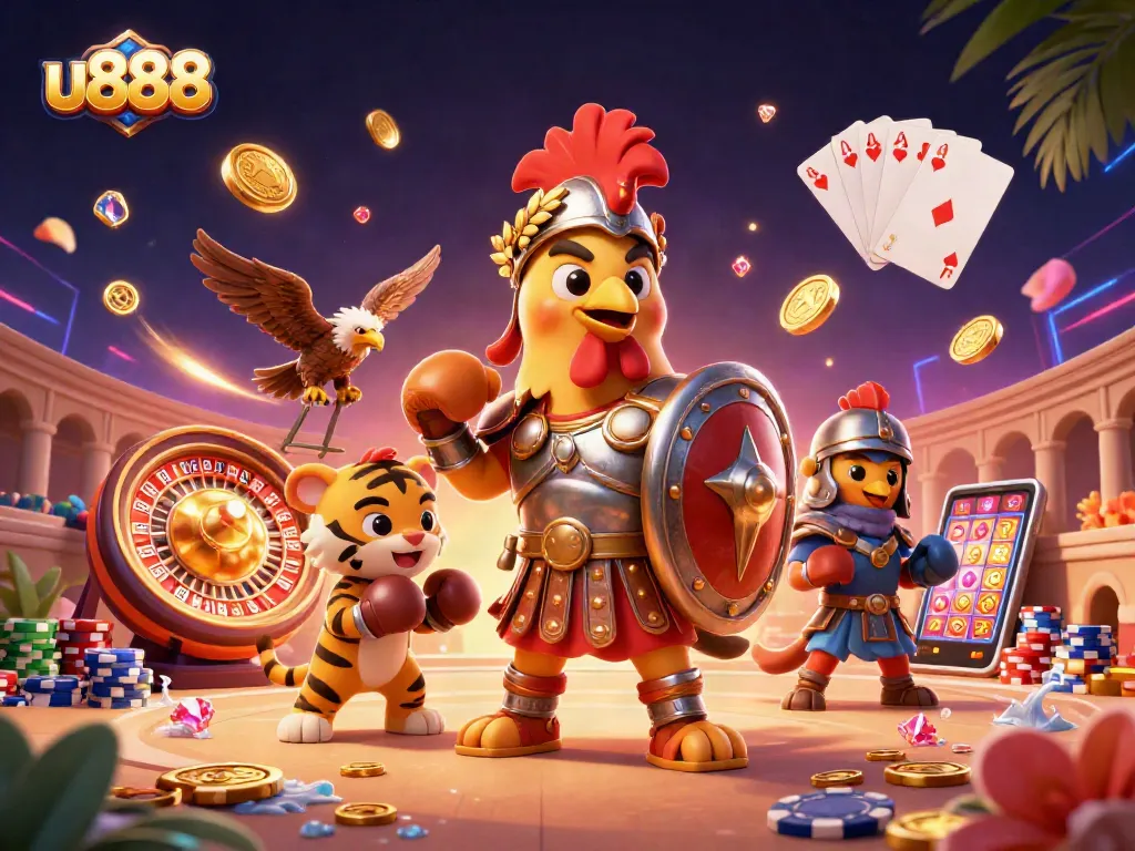 Experience thrilling casino action at u888 with dynamic characters and high-stakes game elements.
