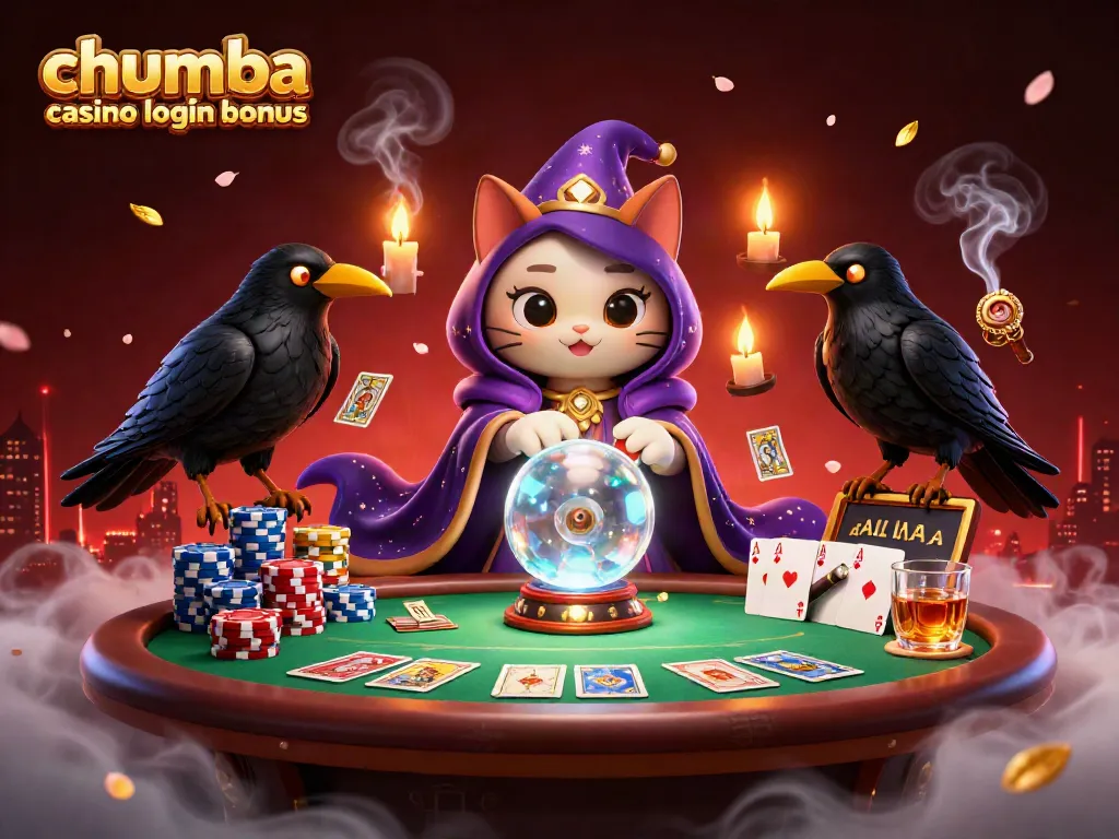 Claim your chumba casino login bonus with engaging casino gameplay featuring vibrant characters and poker elements.
