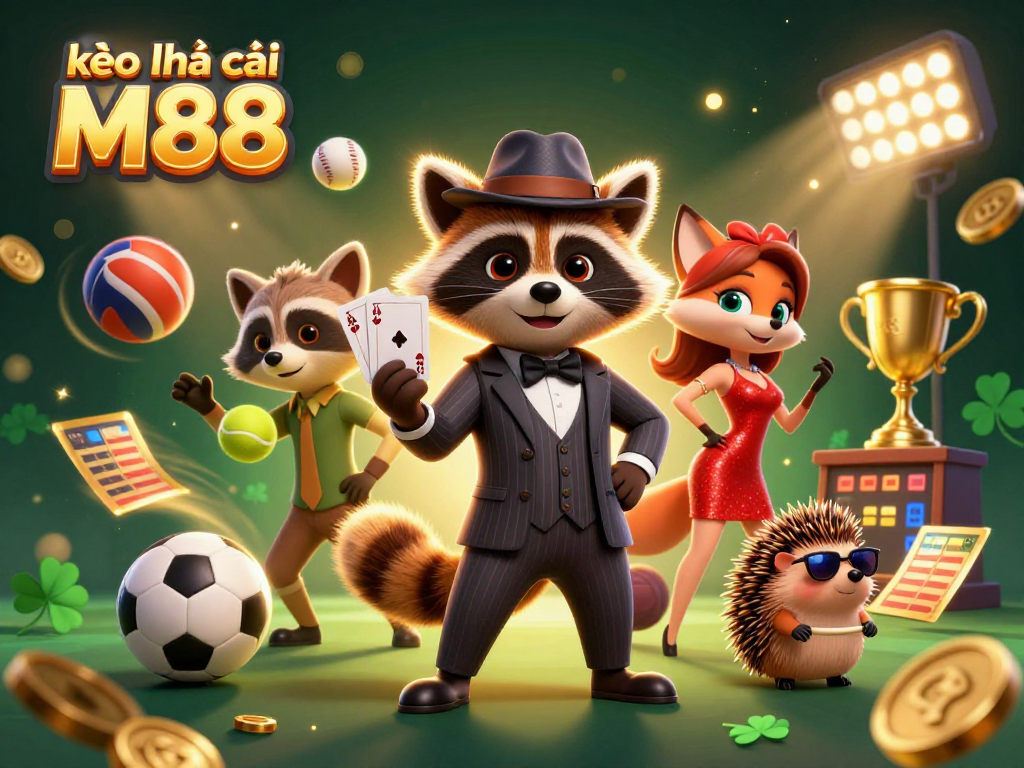 Tham gia kèo nhà cái M88 với đồ họa 3D đỉnh cao của các nhân vật casino hấp dẫn.