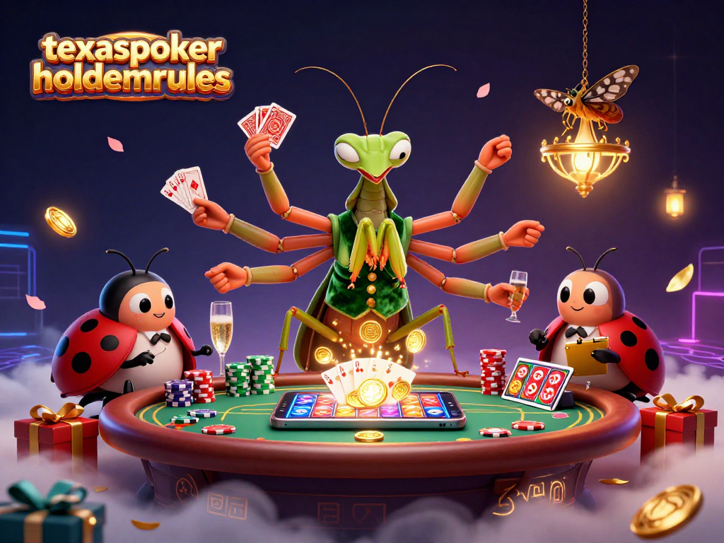 Experience the thrill of texaspokerholdemrules with vibrant game elements and dynamic characters in a casino setting.
